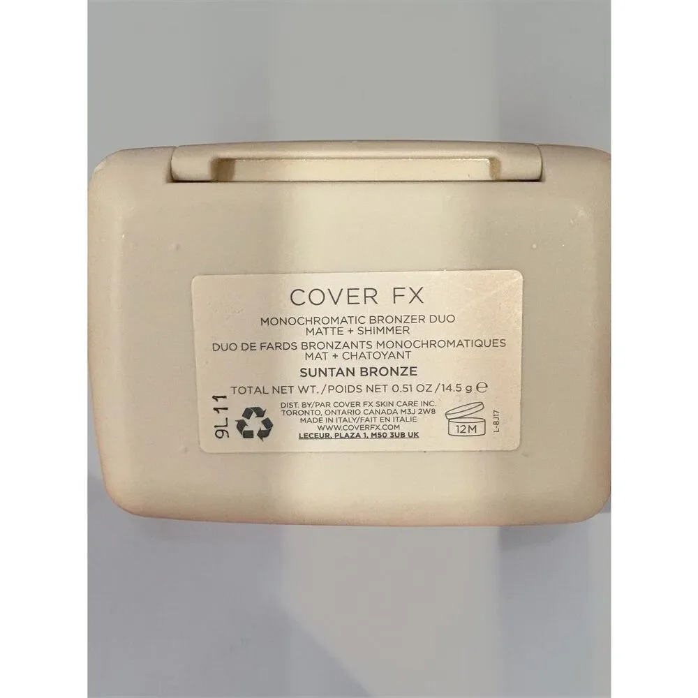 Cover FX Monochromatic Bronzer Duo – Suntan Bronze (Discontinued), Like New